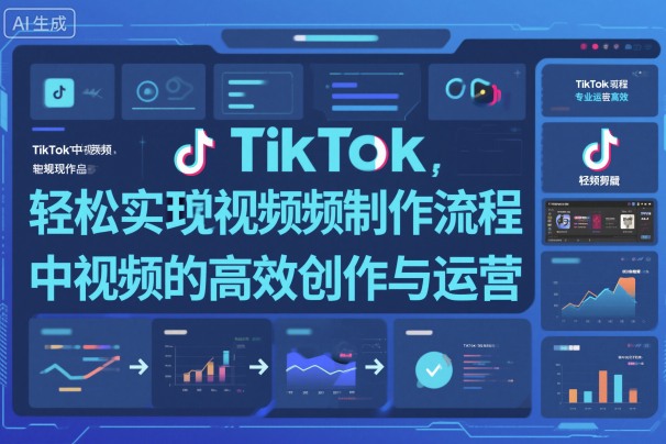 TikTok中视频制做流程，轻松实现Tk中视频的高效创作与运营-瀚洪创业网