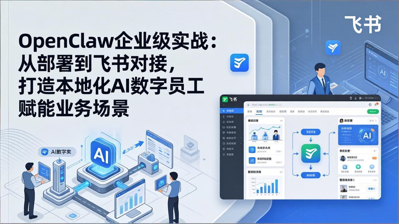 OpenClaw企业级实战：从部署到飞书对接，打造本地化AI数字员工赋能业务场景-瀚洪创业网