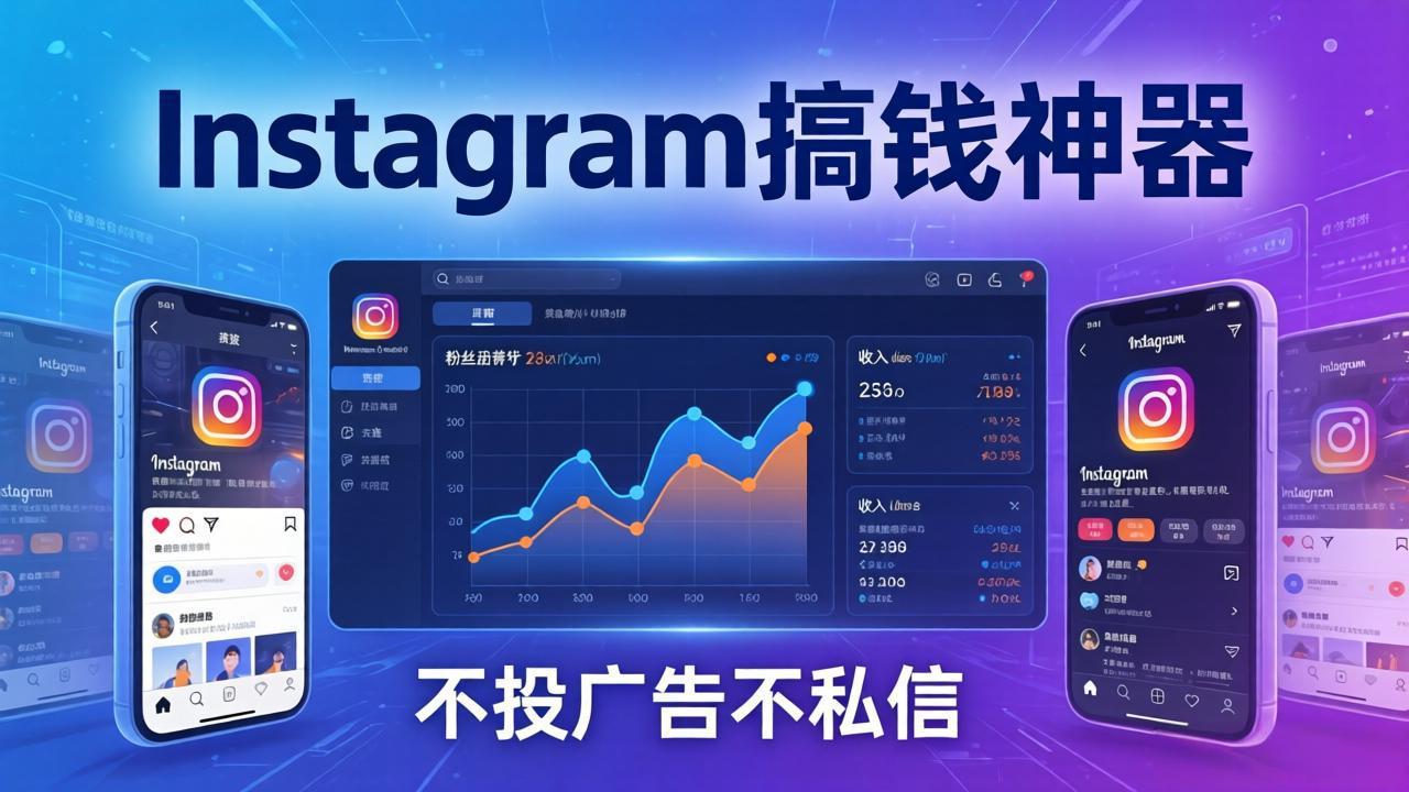 Instagram搞钱神器：月涨6万粉+月入5万刀，不投广告不私信，靠算法+低价产品-瀚洪创业网