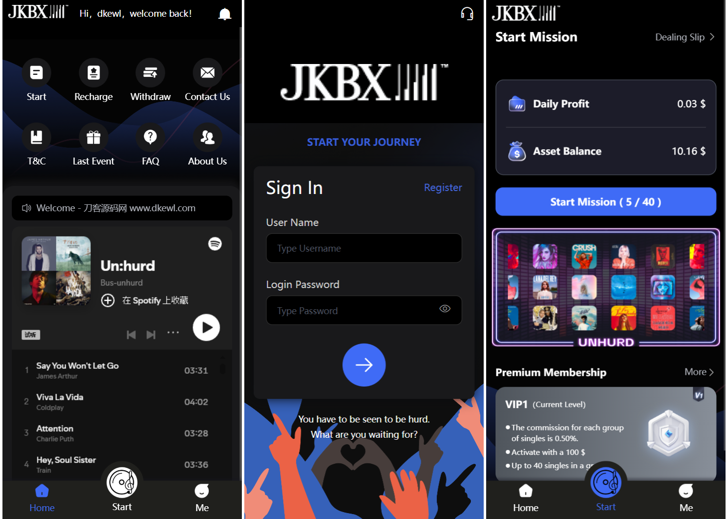 JKBX海外音乐抢单系统源码 Thinkphp框架 附教程-瀚洪创业网