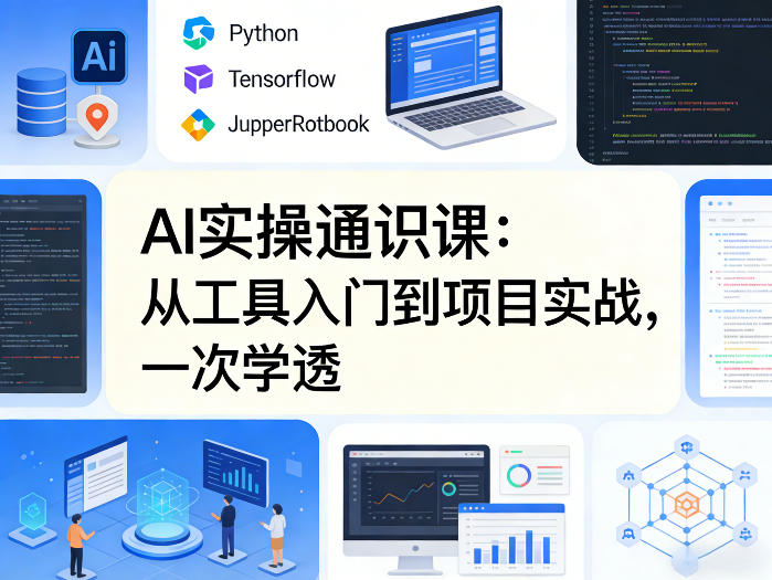 AI实操通识课，从工具入门到项目实战，一次学透-瀚洪创业网