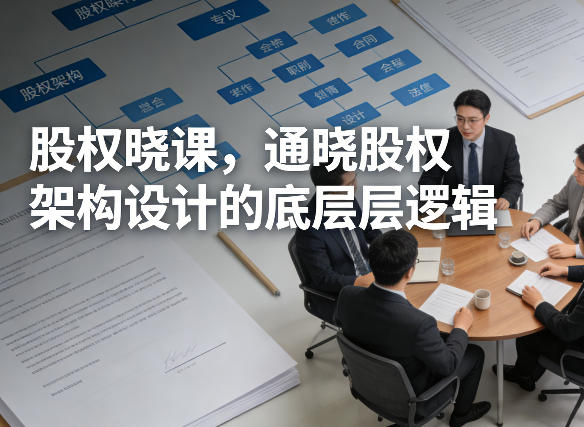 股权晓课，通晓股权架构设计的底层逻辑-瀚洪创业网