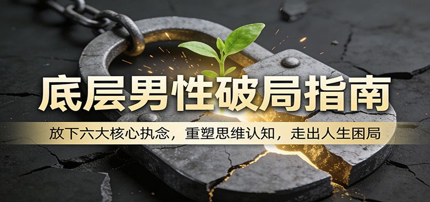 底层男性破局指南：放下六大核心执念，重塑思维认知，走出人生困局-瀚洪创业网