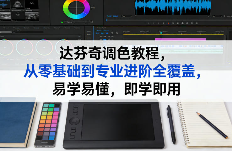 达芬奇调色教程，从零基础到专业进阶全覆盖，易学易懂，即学即用-瀚洪创业网