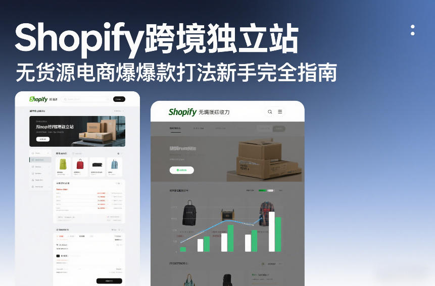 Shopify跨境独立站无货源电商爆款打法新手完全指南-瀚洪创业网