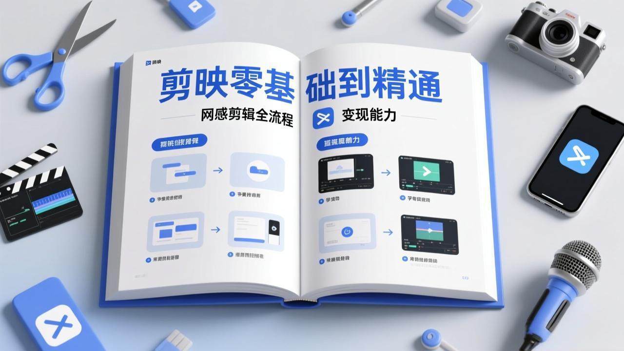 剪映零基础也能快速上手，从入门到精通掌握网感剪辑全流程，掌握能直接变现的剪辑能力-瀚洪创业网