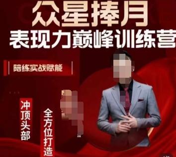众星捧月表现力巅峰训练营，全方位打造，陪练实战赋能-瀚洪创业网