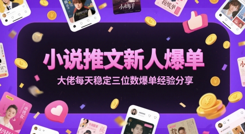 小说推文新人爆单大佬每天稳定三位数爆单经验分享-瀚洪创业网