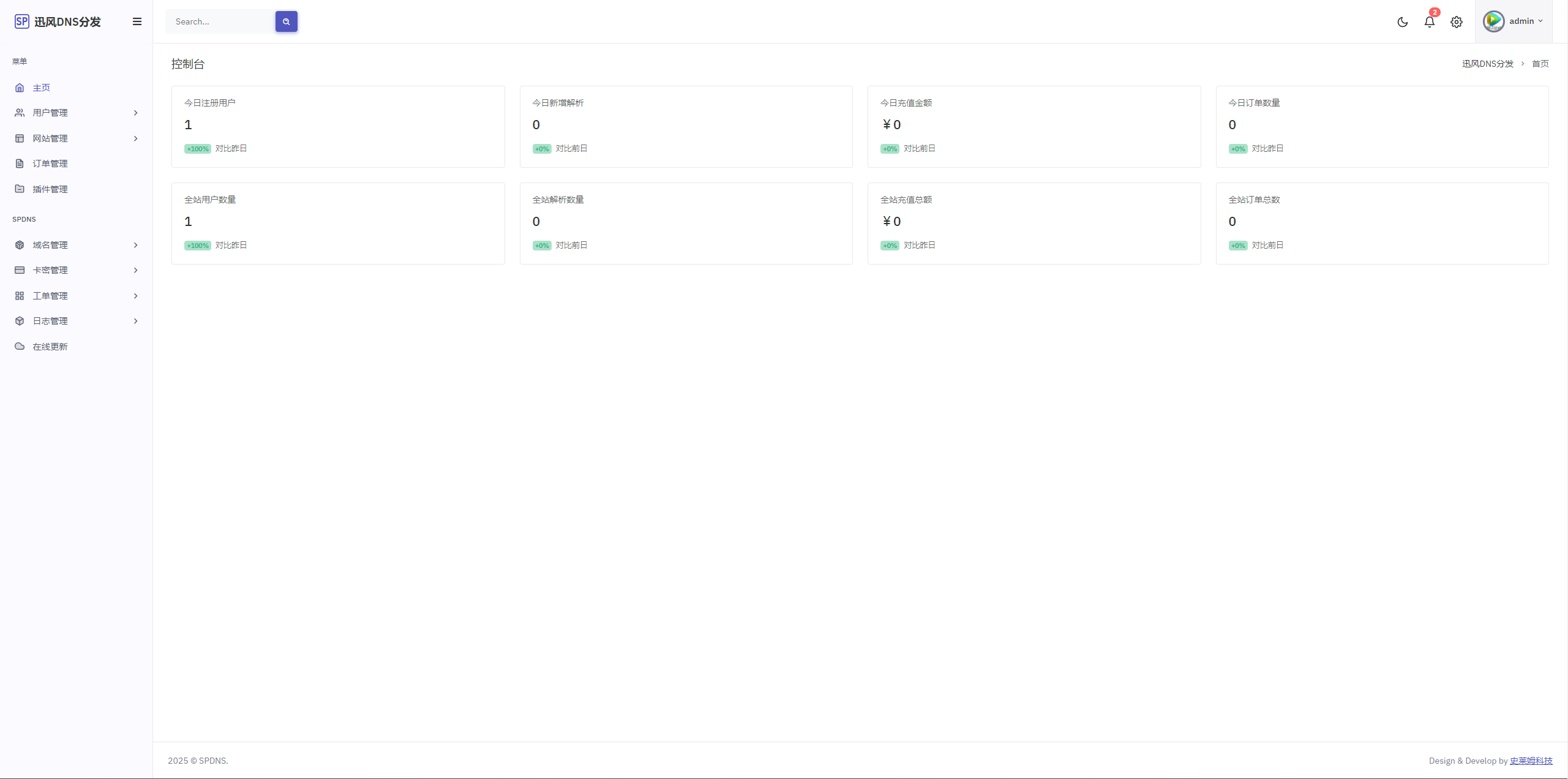 迅风二级域名分发系统源码最新开心版-瀚洪创业网