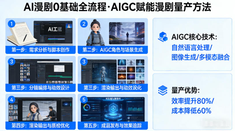 AI漫剧0基础全流程，快速掌握AIGC赋能的漫剧量产方法-瀚洪创业网