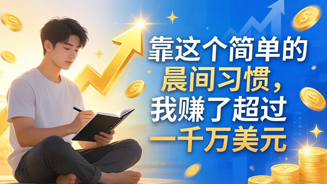 付费文章：靠这个简单的晨间习惯，我赚了超过一千万美元-瀚洪创业网