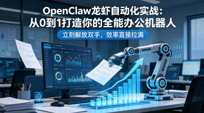 OpenClaw龙虾自动化实战：从0到1打造你的全能办公机器人，立刻解放双手，效率直接拉满-瀚洪创业网