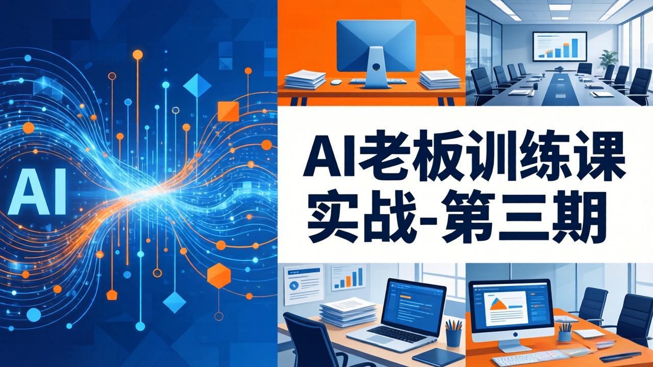 AI老板训练课实战-第三期：AI+内容应用落地教学，从0到1打通AI变现完整路径-瀚洪创业网