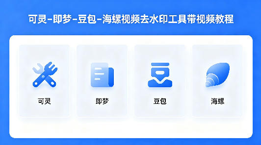 可灵–即梦–豆包–海螺视频去水印工具带视频教程-瀚洪创业网