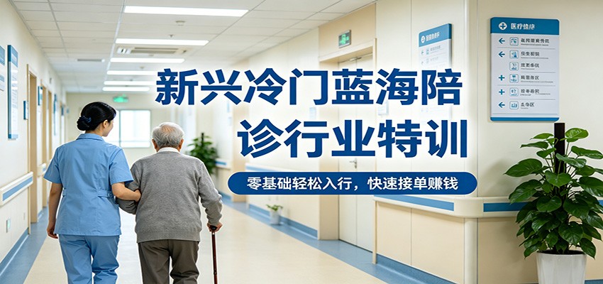 新兴冷门蓝海陪诊行业特训，零基础轻松入行，快速接单赚钱-瀚洪创业网