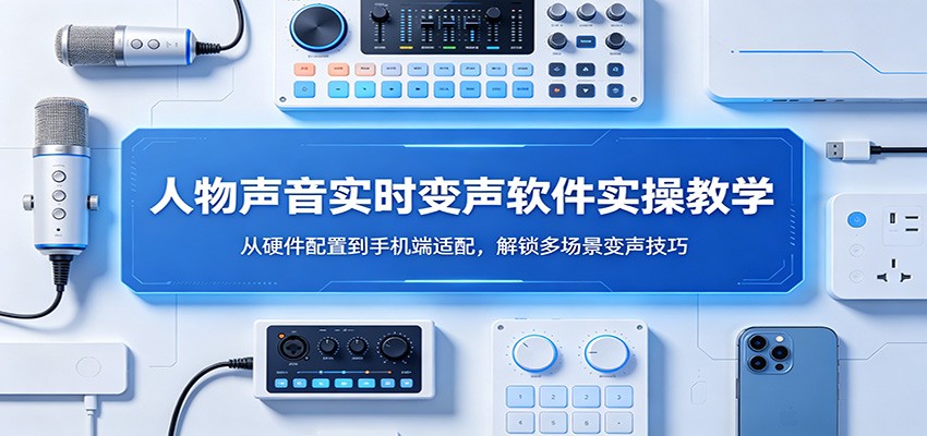 人物声音实时变声软件实操教学：从硬件配置到手机端适配，解锁多场景变声技巧-瀚洪创业网