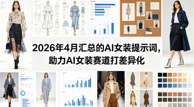 2026年4月汇总的AI女装提示词，助力AI女装赛道打差异化-瀚洪创业网