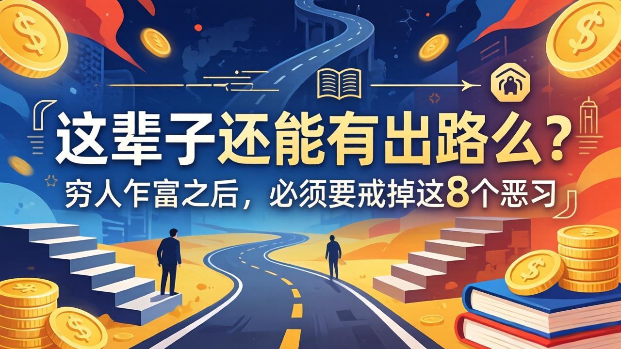 关于人生两篇付费文章【这辈子还能有出路么？】【穷人乍富之后，必须要戒掉这8个恶习】-瀚洪创业网