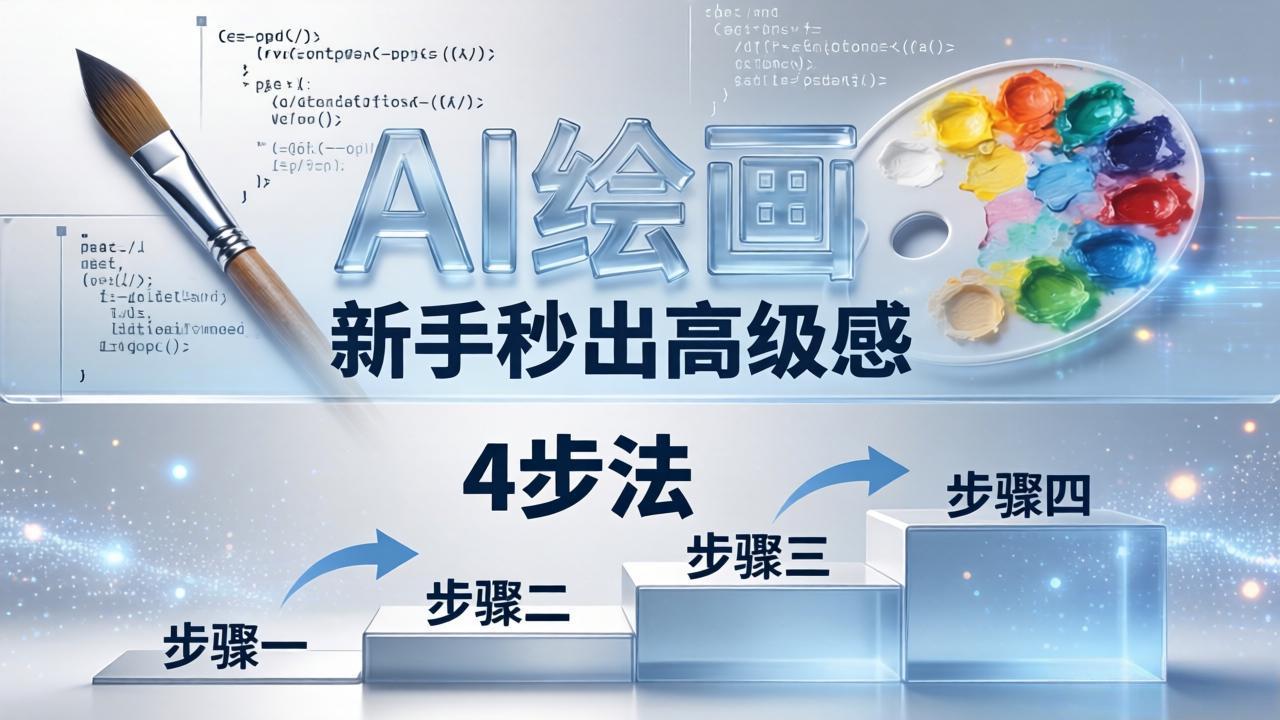 AI绘画入门别再硬磕了！即梦4步法：万能提示词公式+BRTR框架，新手秒出高级感-瀚洪创业网