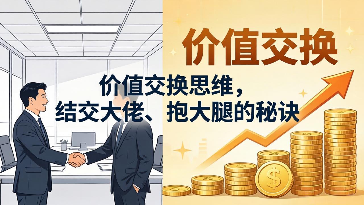 某付费文章：价值交换思维，结交大佬、抱大腿的秘诀-瀚洪创业网