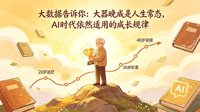 付费文章：大数据告诉你：大器晚成是人生常态，AI 时代依然适用的成长规律-瀚洪创业网