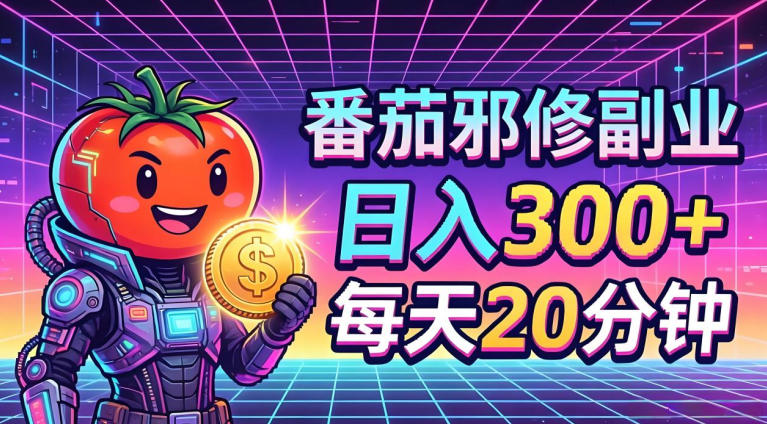 番茄小说撸金，日入300+，每天20分钟！五一必看，独家项目，副业小白友好，超级简单【揭秘】-瀚洪创业网