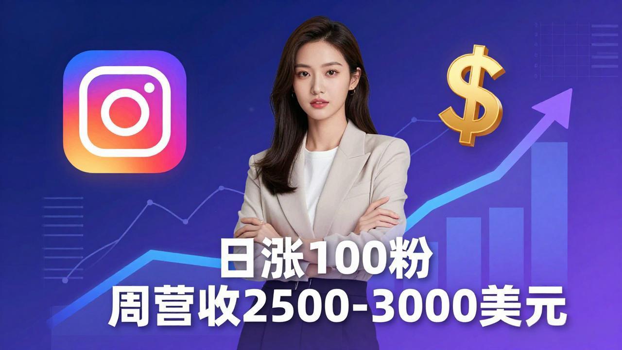 想做数字产品？Sheri亲授：日涨100粉、每周2500至3000美元的营收，Instagram躺着赚-瀚洪创业网