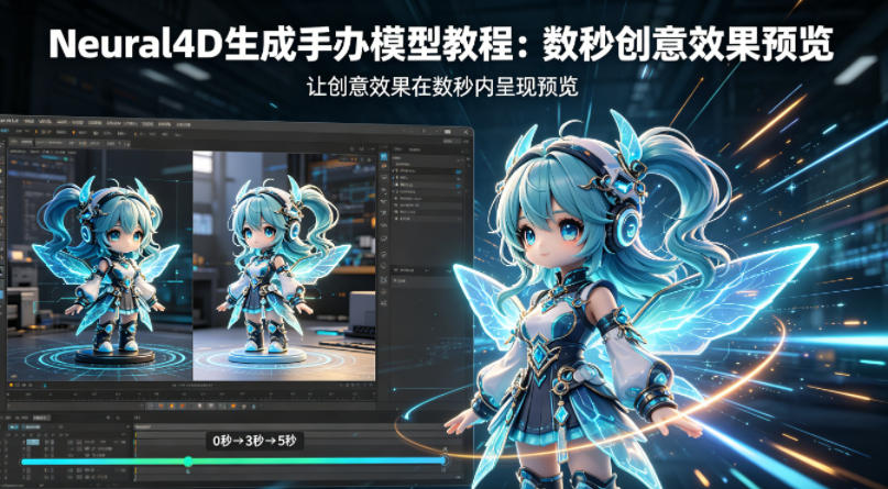 Neural4D生成手办模型教程，让创意效果在数秒内呈现预览-瀚洪创业网