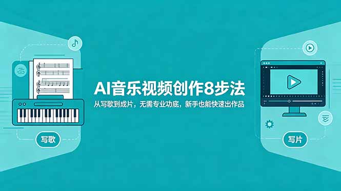 AI音乐视频创作8步法：从写歌到成片，无需专业功底，新手也能快速出作品-瀚洪创业网