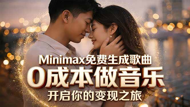 Minimax免费生成歌曲实测！0成本做音乐，说唱流行Lofi一键生成-瀚洪创业网