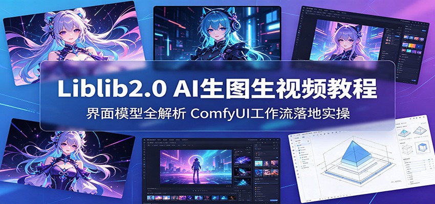Liblib2.0 AI生图生视频教程：界面模型全解析，ComfyUI工作流落地实操-瀚洪创业网