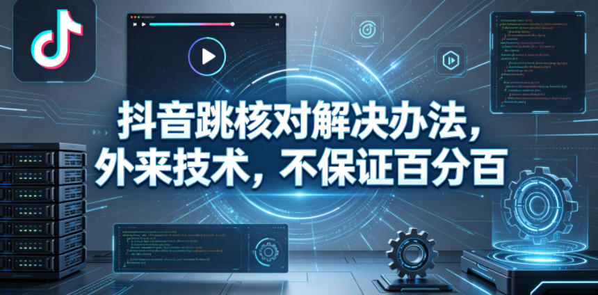 抖音跳核对解决办法，外来技术，不保证百分百-瀚洪创业网