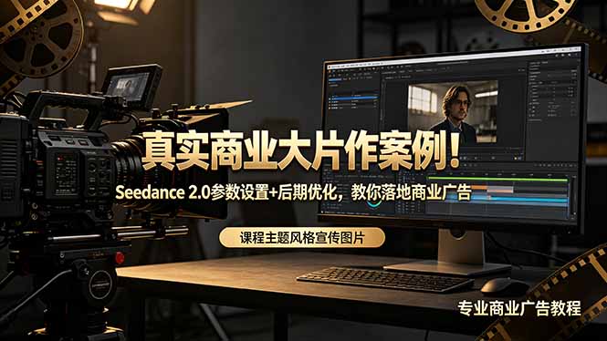 真实商业大片作案例！Seedance 2.0参数设置+后期优化，教你落地商业广告-瀚洪创业网