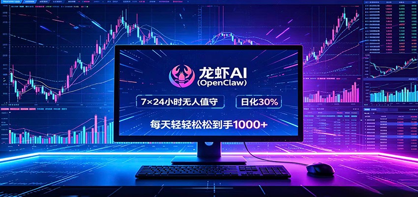 龙虾AI(OpenClaw)全自动挂机，智能操控电脑高效执行任务，每天轻松到手四位数-瀚洪创业网