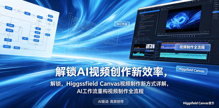 解锁AI视频创作新效率，Higgsfield Canvas视频制作新方式详解，AI工作流重构视频制作全流程-瀚洪创业网