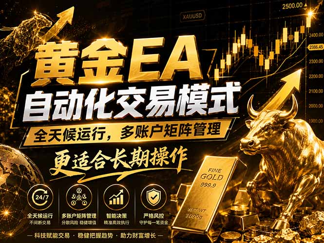 黄金EA量化：多窗口矩阵稳定运行，系统自动执行，收益空间持续放大-瀚洪创业网