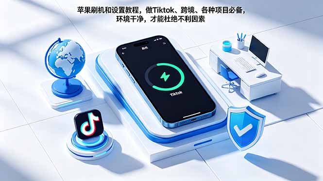 苹果刷机和设置教程，做Tiktok、跨境、各种项目必备，环境干净，才能杜绝不利因素-瀚洪创业网