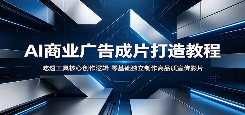 AI商业广告成片打造教程：吃透工具核心创作逻辑，零基础独立制作高品质宣传影片-瀚洪创业网