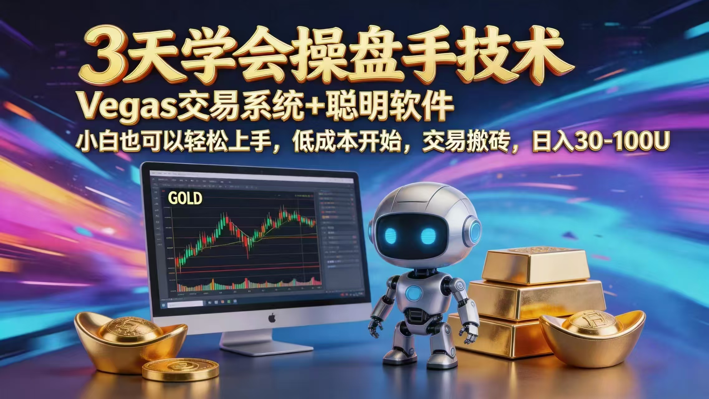 三天学会操盘手技术，vegas技术+聪明软件，小白也可以轻松上手，日入1000+-瀚洪创业网