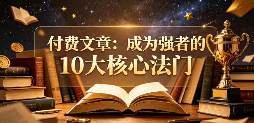 付费文章：成为强者的10大核心法门-瀚洪创业网