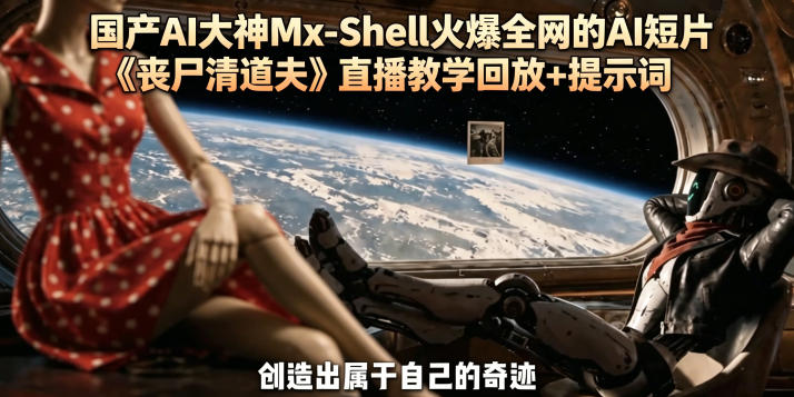 国产AI大神Mx-Shell火爆全网的AI短片《丧尸清道夫》直播教学回放+提示词-瀚洪创业网