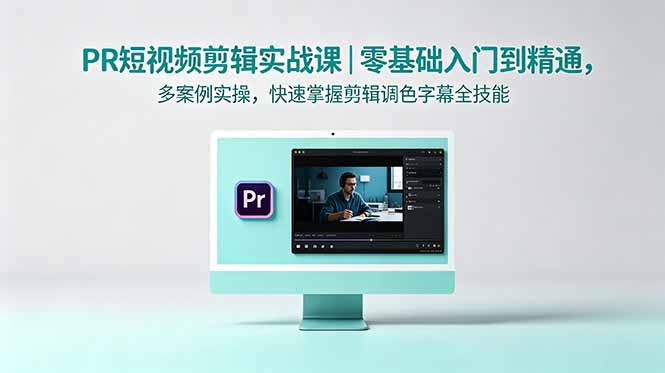 PR短视频剪辑实战课｜零基础入门到精通，多案例实操，快速掌握剪辑调色字幕全技能-瀚洪创业网