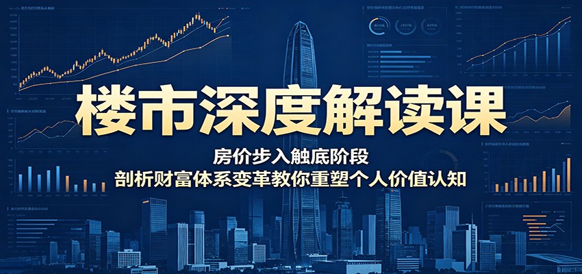 楼市深度解读课：房价步入触底阶段，剖析财富体系变革教你重塑个人价值认知-瀚洪创业网