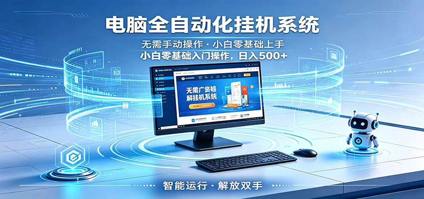 智能广告挂机无需值守，小白上手轻松实现每日增收-瀚洪创业网