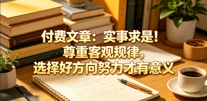 付费文章：实事求是！尊重客观规律，选择好方向努力才有意义-瀚洪创业网