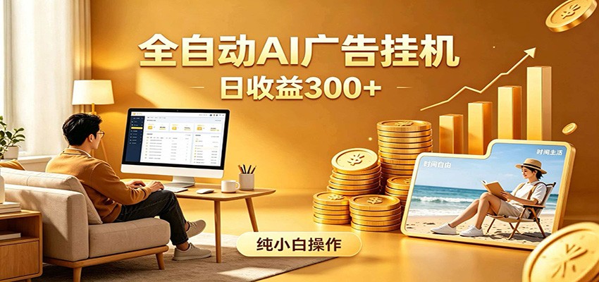 AI风口项目，全程解放双手，后台自动运行赚取收益，每天稳定收益300+-瀚洪创业网