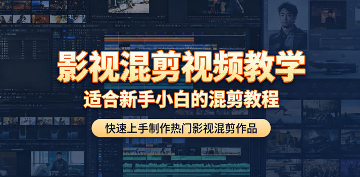 影视混剪视频教学，适合新手小白的混剪教程，快速上手制作热门影视混剪作品-瀚洪创业网
