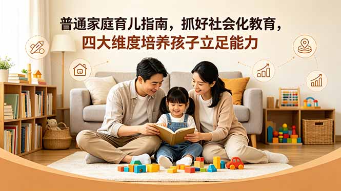 付费文章：普通家庭育儿指南，抓好社会化教育，四大维度培养孩子立足能力-瀚洪创业网