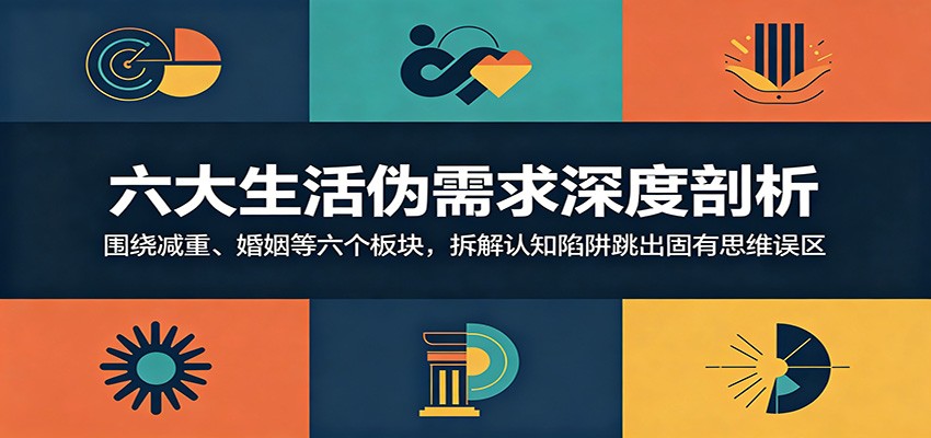 六大生活伪需求深度剖析：围绕减重、婚姻等六个板块，拆解认知陷阱跳出固有思维误区-瀚洪创业网
