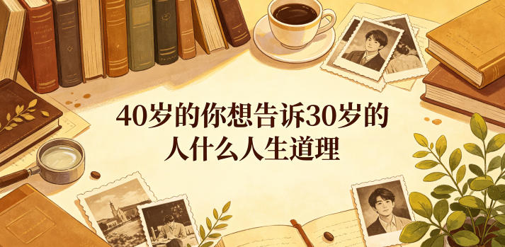 公众号付费文章：40岁的你想告诉30岁的人什么人生道理？-瀚洪创业网